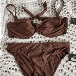 Super Soft Skye Brown Bikini Size Large